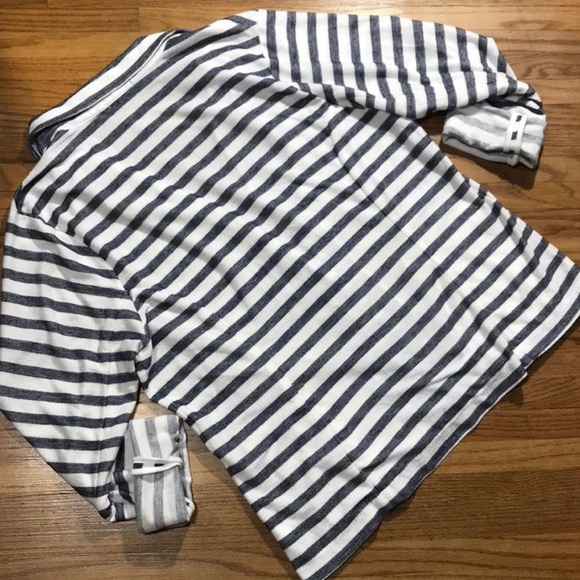 GAP STRIPED LIGHT KNIT BLAZER - Picture 2 of 12